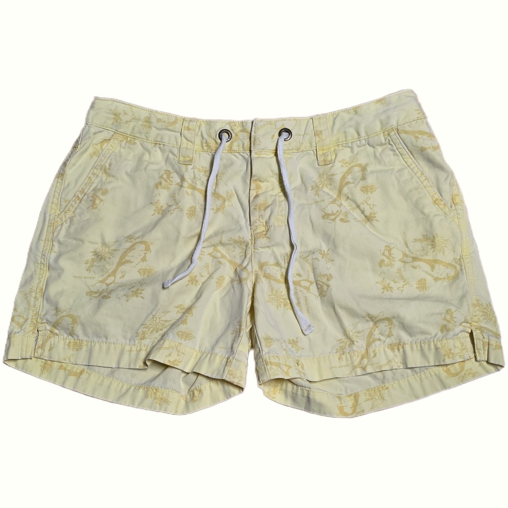 Tommy Hilfiger‎ Shorts Women's Size 4 Yellow Casual Beach Resort Drawstring
